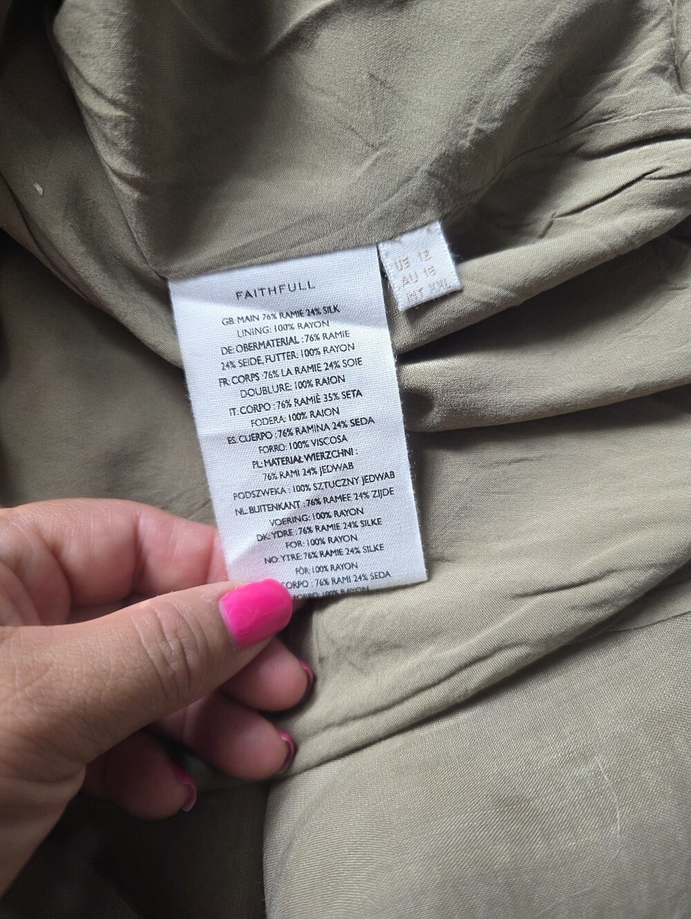 Faithfull the Brand Olive-Green Strapless Maxi Dress - Picture 12 of 15